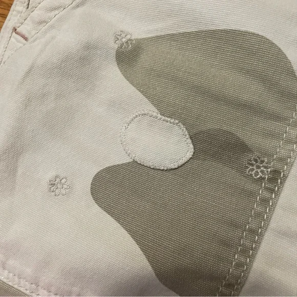 Anthropologie Pilcro The Wanderer Camo patchwork embroidered Utility Pants B2 - Picture 6 of 8